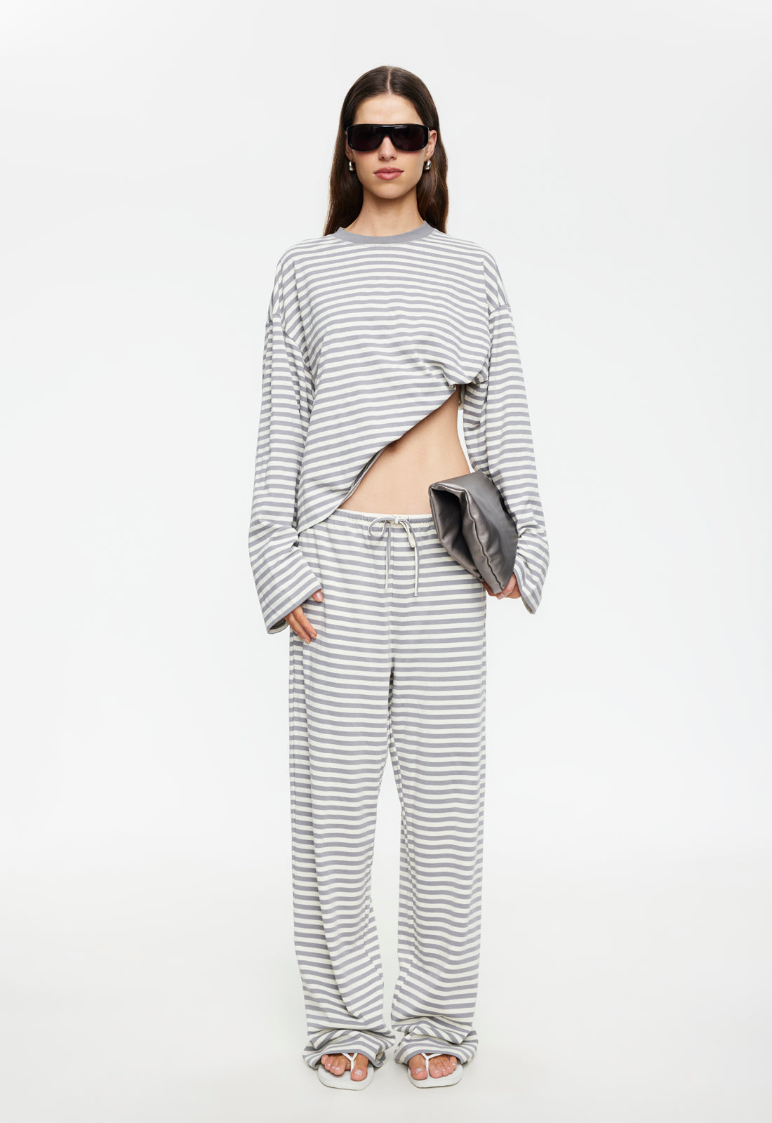BLOOM PANT - ASH STRIPE Lioness Fashion