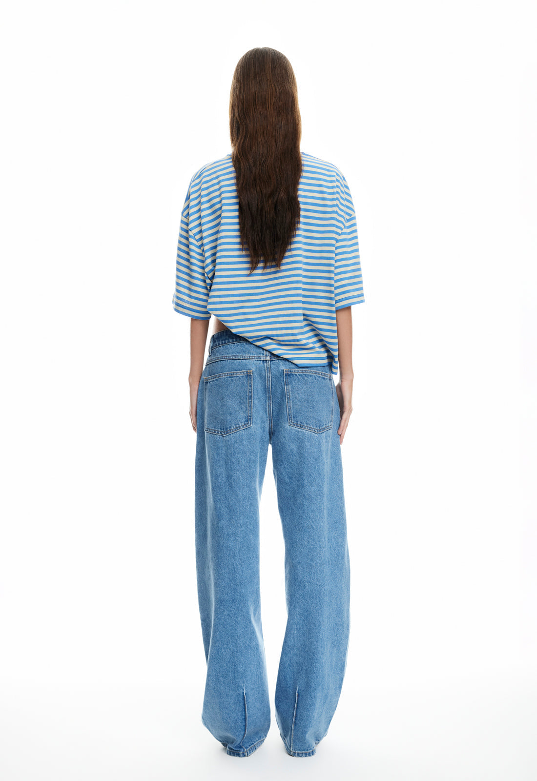 BLOOM SHORT SLEEVE - MICKEY BLUE STRIPE Lioness Fashion