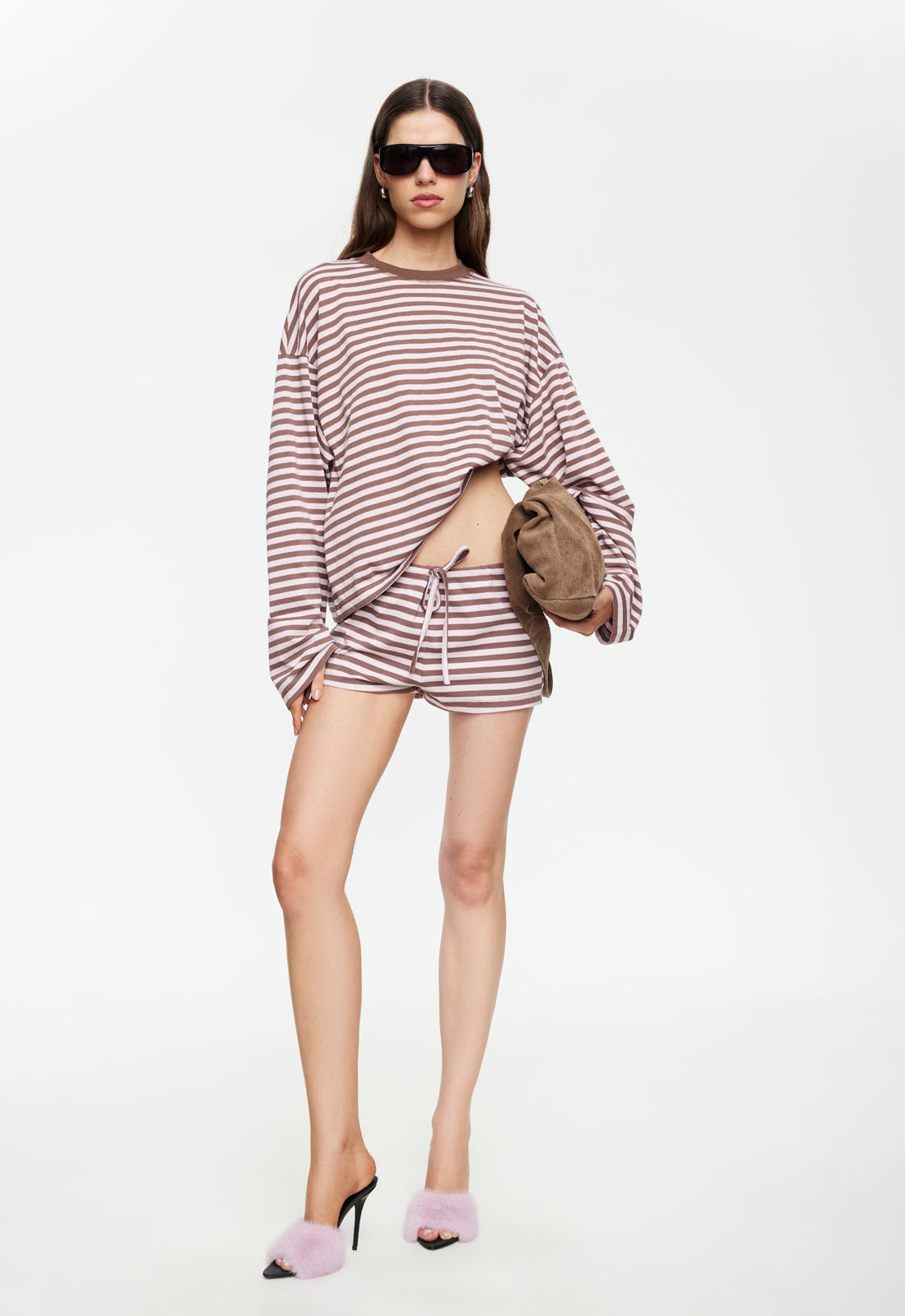 KOURT BLOOMERS - CHOCOLATE BLUSH STRIPE Lioness Fashion