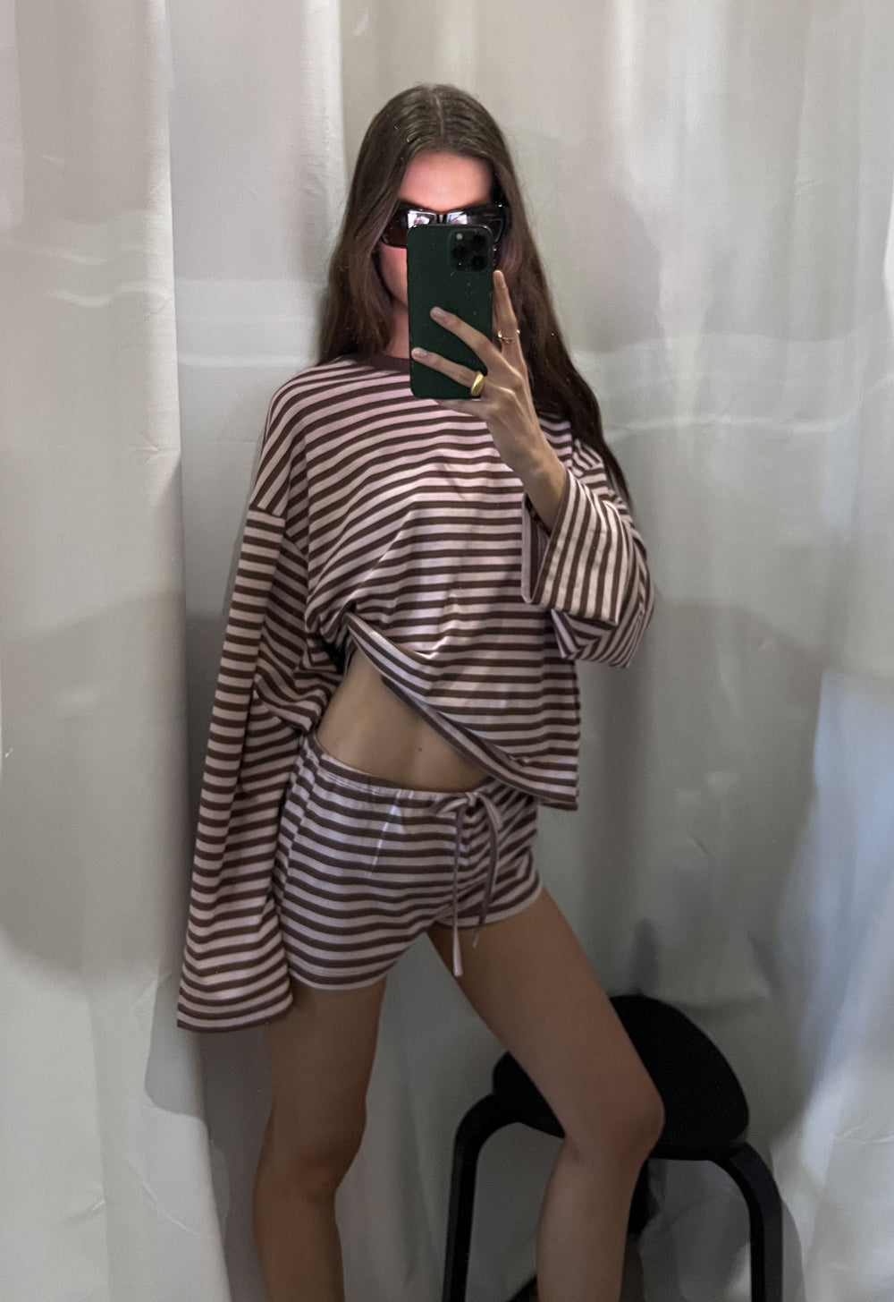 KOURT BLOOMERS - CHOCOLATE BLUSH STRIPE Lioness Fashion