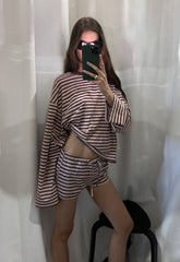 KOURT BLOOMERS - CHOCOLATE BLUSH STRIPE Lioness Fashion