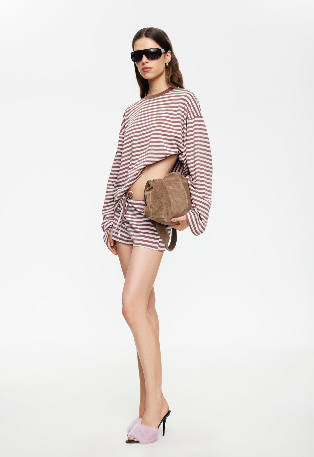 KOURT BLOOMERS - CHOCOLATE BLUSH STRIPE Lioness Fashion