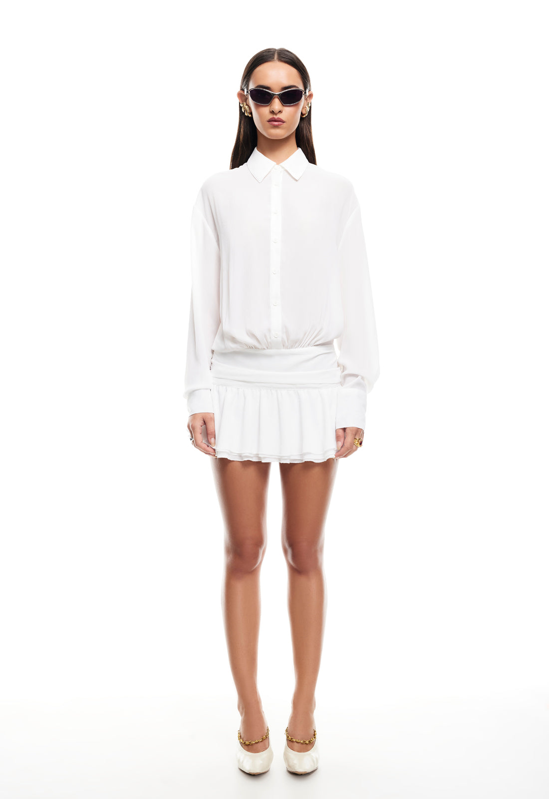 GIRLS GIRLS GIRLS MINI DRESS - SNOW Lioness Fashion