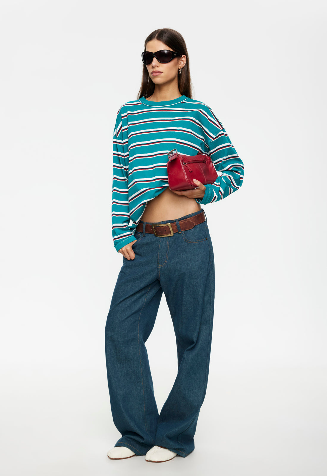 HORIZON LONG SLEEVE - FOREST STRIPE Lioness Fashion