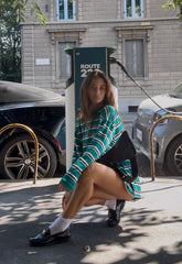 HORIZON LONG SLEEVE - FOREST STRIPE Lioness Fashion