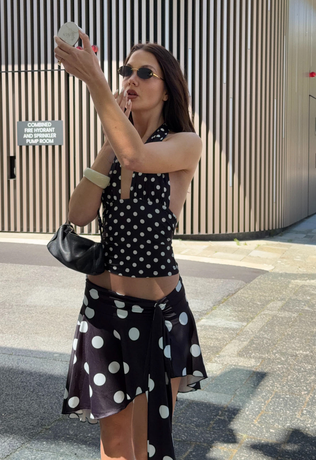 SAFARI HALTER - NOIR POLKA Lioness Fashion
